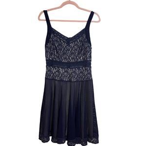 Ryu Blue Lace Mini Dress